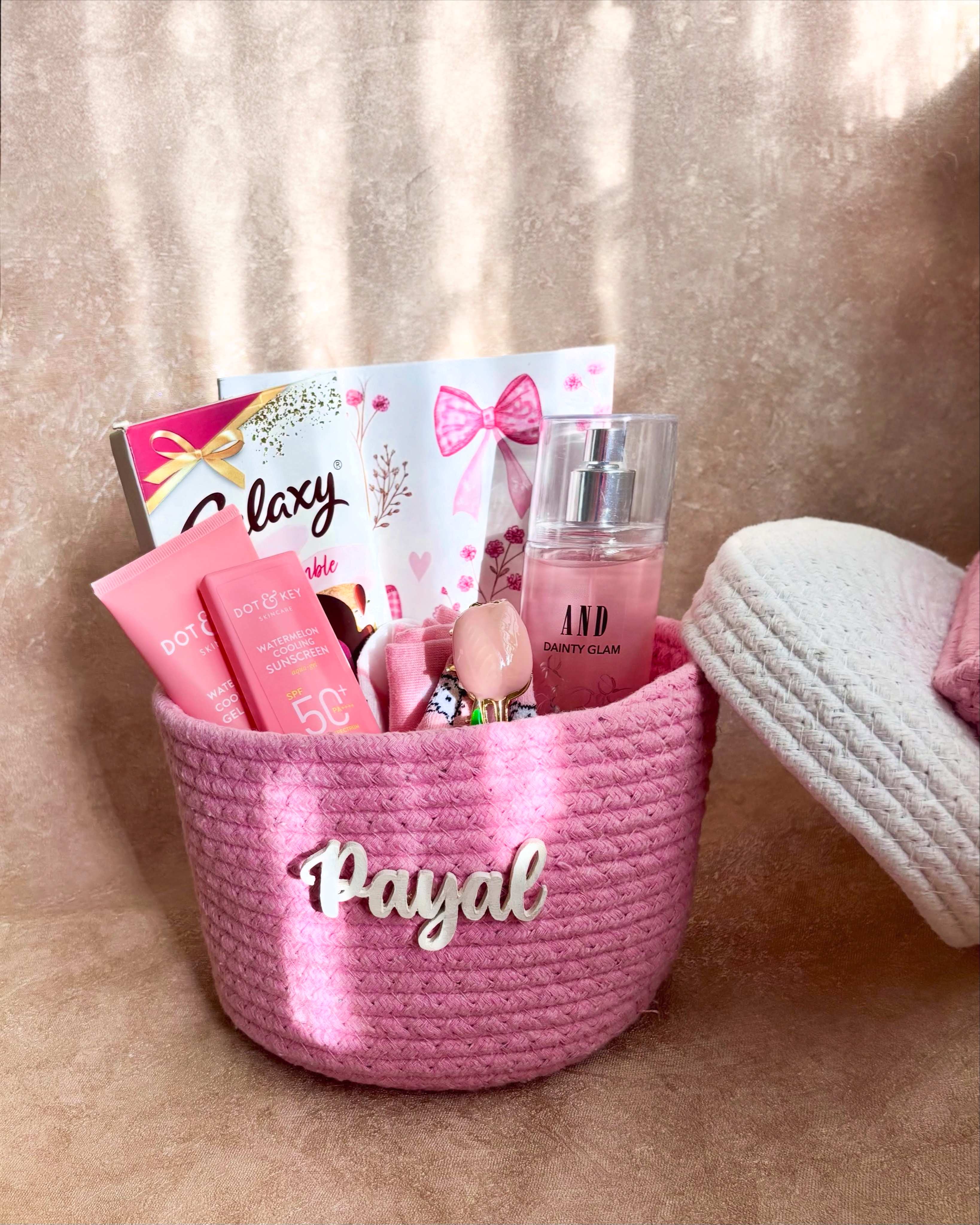 Pink self-care hamper